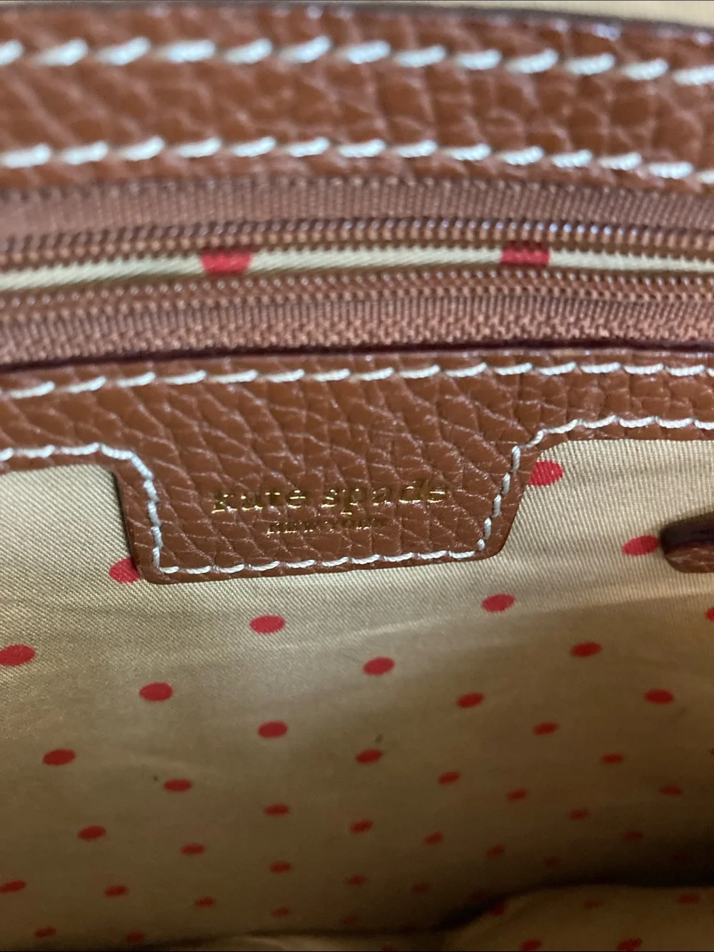 kate spade Cognac Leather Tote Bag